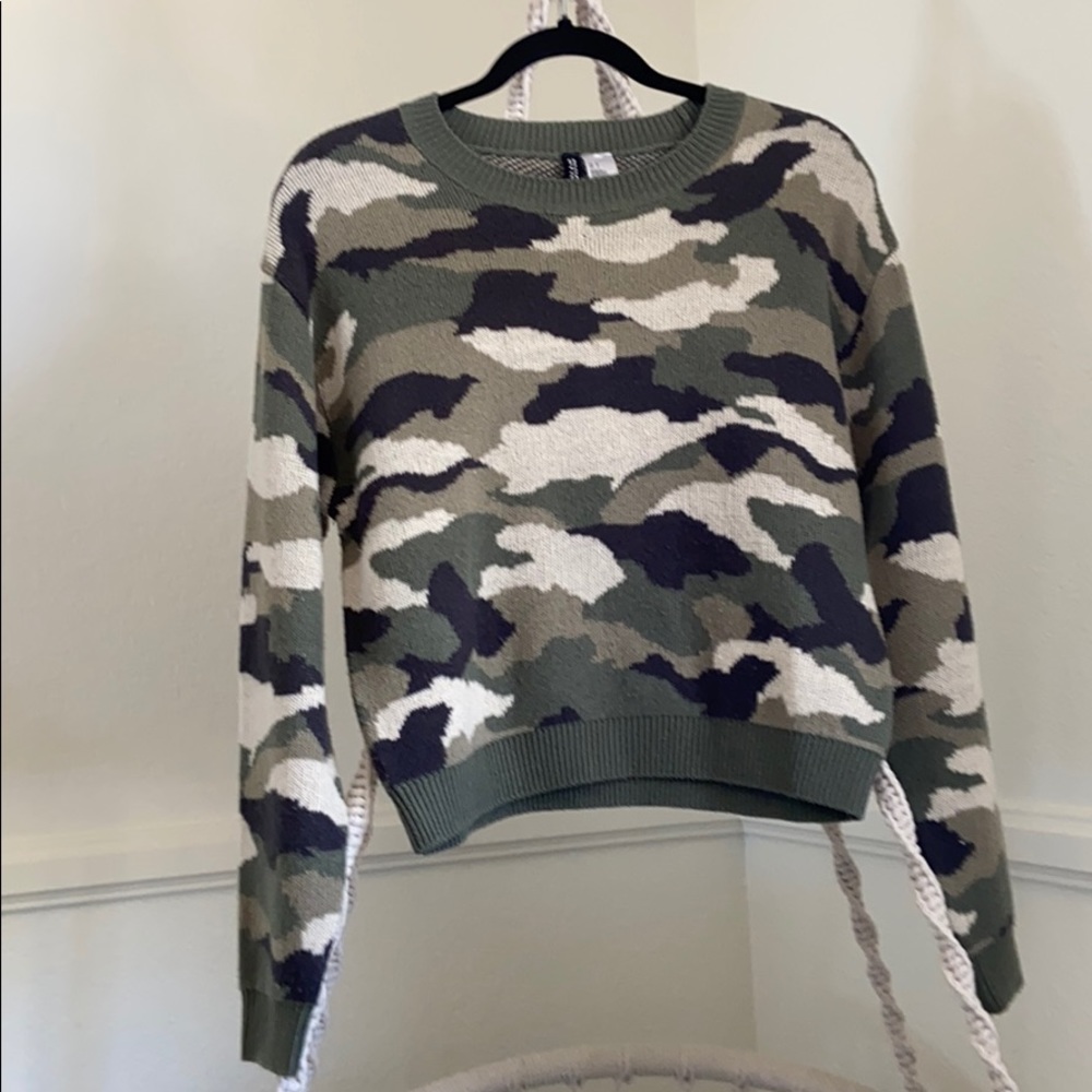 Camo sweater